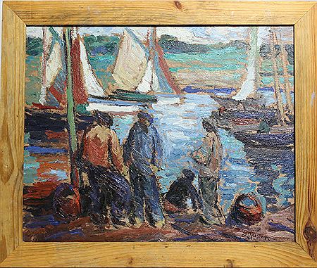 "Discussion sur le quai"