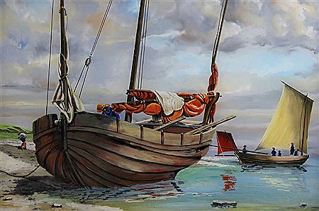 "Vieux voilier échoué"
