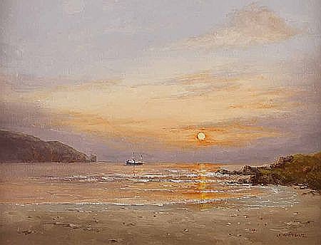 SUNLIGHT REFLECTIONS, DONEGAL by John Wellwood Manson - Auction record, sale price, and art valuation. Compare with similar artists and explore comparable artworks.