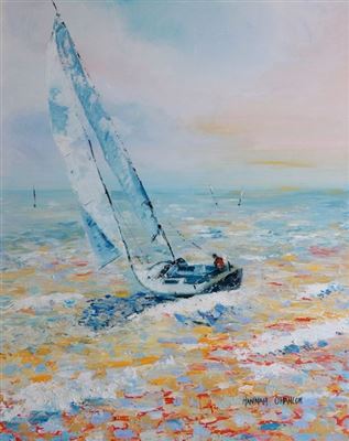 BRAVING THE SWELL by Hannah O'Hanlon - Auction record, sale price, and art valuation. Compare with similar artists and explore comparable artworks.