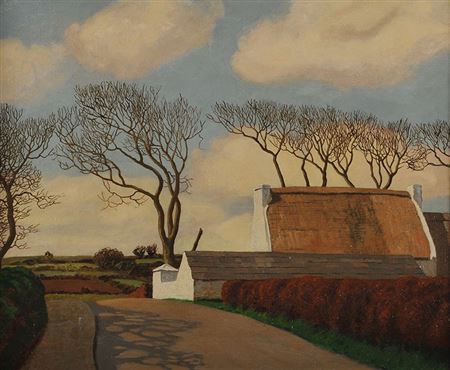 THATCHED COTTAGE by Cyril Walter Bion - Auction record, sale price, and art valuation. Compare with similar artists and explore comparable artworks.