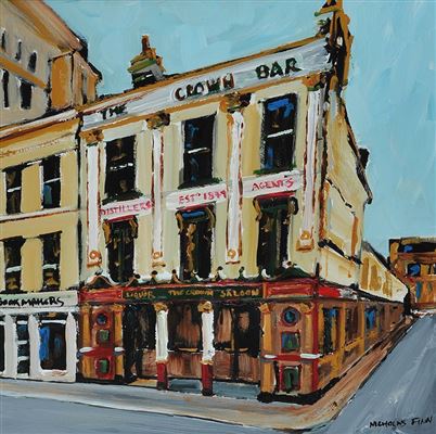 THE CROWN BAR by Nicholas Finn - Auction record, sale price, and art valuation. Compare with similar artists and explore comparable artworks.