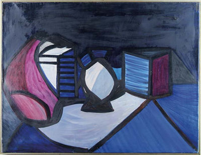 Sample artwork by Roland Kempe (1907 - 1991), known for modernist abstraction - View similar artists and auction records