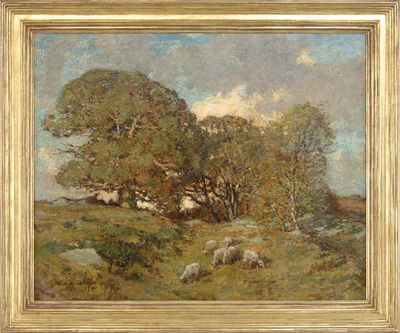 Sample artwork by Allen Talcott (1867 - 1908), known for tree landscape, figure-genre - View similar artists and auction records