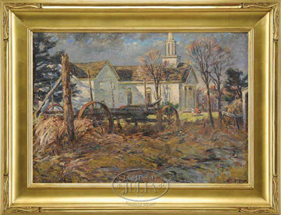 CONNECTICUT CHURCH IN SPRINGTIME