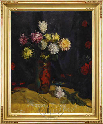COLORFUL PEONIES STILL LIFE