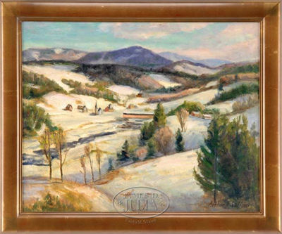 VERMONT VALLEY IN WINTER