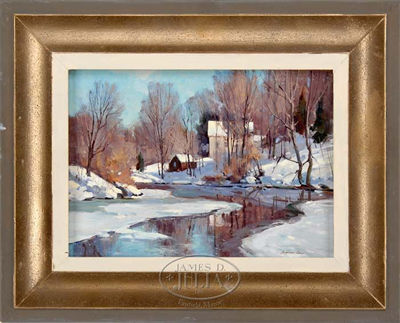 MELTING ICE-MILLBURY by Bernard Corey - Auction record, sale price, and art valuation. Compare with similar artists and explore comparable artworks.