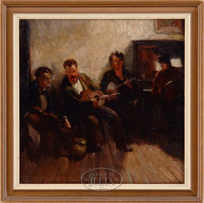 Sample artwork by Elmor Brown (1899 - 1968), known for illustration, genre, animal - View similar artists and auction records