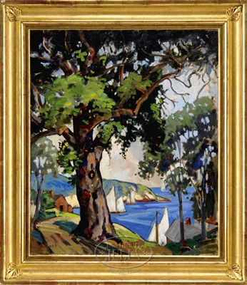 Sample artwork by Henry J Billings (Born 1894), known for landscape painting, block printing - View similar artists and auction records