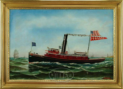 PORTRAIT OF THE TUGBOAT "PEERLESS"