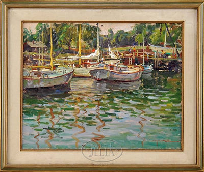 MANCHESTER BY THE SEA by Wayne Beam Morrell - Auction record, sale price, and art valuation. Compare with similar artists and explore comparable artworks.