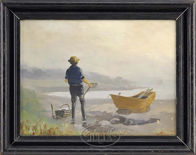 "CLAM DIGGER RESTING"