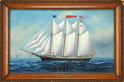 PORTRAIT OF THE SCHOONER "MARY CURTIS"