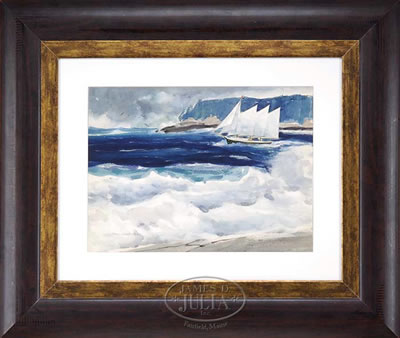 Sample artwork by Paul Noble James (20th century), known for seasonal landscape painting - View similar artists and auction records
