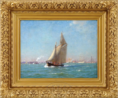 OFF THE BATTERY EXITING NEW YORK HARBOR by William Edward Norton - Auction record, sale price, and art valuation. Compare with similar artists and explore comparable artworks.