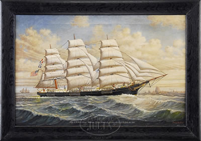 PORTRAIT OF THE SHIP "C.B. HAZELTINE".