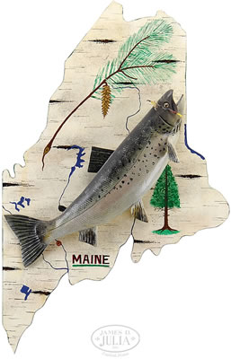 19" SALMON WITH TANDEM STREAMER IN MOUTH