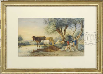 SIX WATERCOLOR WORKS