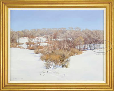FRESH SNOW by Robert Eric Moore - Auction record, sale price, and art valuation. Compare with similar artists and explore comparable artworks.