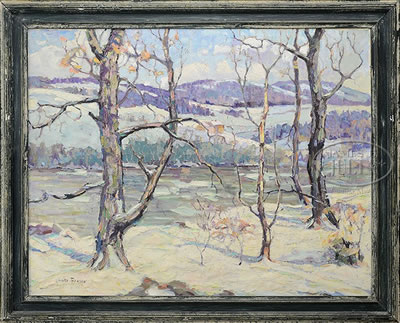 RIVER LANDSCAPE, WINTER