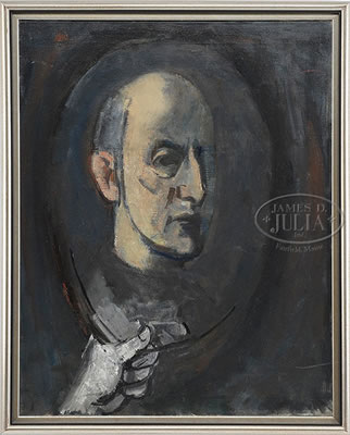 Portrait of Joseph De Martini: SELF PORTRAIT IN MIRROR