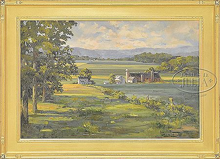 THE LAY OF THE LAND by Line Tutwiler - Auction record, sale price, and art valuation. Compare with similar artists and explore comparable artworks.