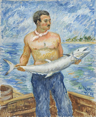 Sample artwork by Waldo Peirce (1884 - 1970), known for figure, children, landscape, still life - View similar artists and auction records