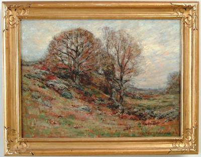 Autumn-Lyme, Conn by Henry White - Auction record, sale price, and art valuation. Compare with similar artists and explore comparable artworks.