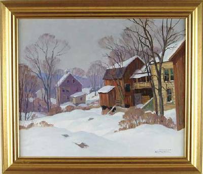 Backyards in Winter, Londonderry, VT