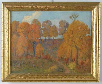 Autumn Hillside by Carl Olaf Erickson - Auction record, sale price, and art valuation. Compare with similar artists and explore comparable artworks.