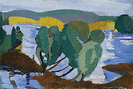Landscape on the riverside