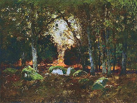 Forest with rocks by Laszlo Paal - Auction record, sale price, and art valuation. Compare with similar artists and explore comparable artworks.