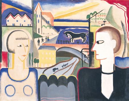 Sample artwork by Viktor Gyozo Rafael (1900 - 1981), known for landscape and human figure painting - View similar artists and auction records