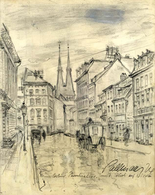 Berlin, Parochialstrasse, mit Blick auf Nicolai by Kurt Pallmann - Auction record, sale price, and art valuation. Compare with similar artists and explore comparable artworks.