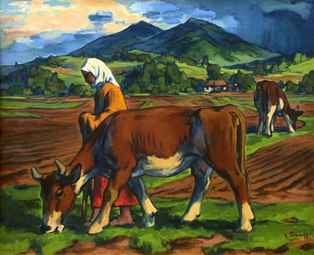 Sample artwork by Erich Fraass (1893 - 1974), known for painting - View similar artists and auction records