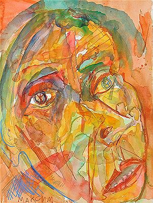 Portrait of Maxim K Kantor: Self-Portrait, 1993