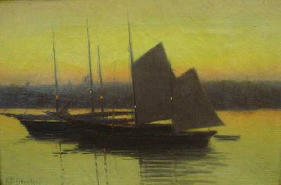 Sailboats at Sunset by Richard Buckner Gruelle - Auction record, sale price, and art valuation. Compare with similar artists and explore comparable artworks.