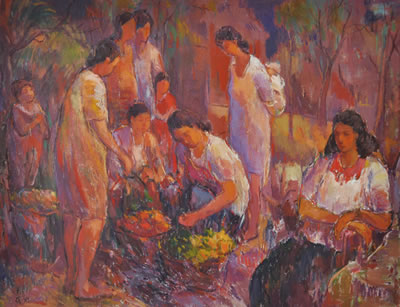 Sample artwork by Yu Cheng Huang (Born 1948), known for paintings - View similar artists and auction records