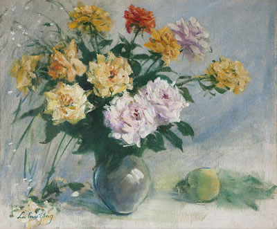 Flower by Lu Guo-Ying - Auction record, sale price, and art valuation. Compare with similar artists and explore comparable artworks.