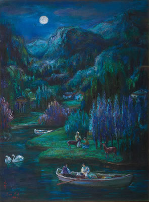 Sample artwork by Yung-Han Lee (Born 1936), known for paintings - View similar artists and auction records
