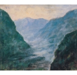 Mountain Fog 1960s by Meishu Li - Auction record, sale price, and art valuation. Compare with similar artists and explore comparable artworks.