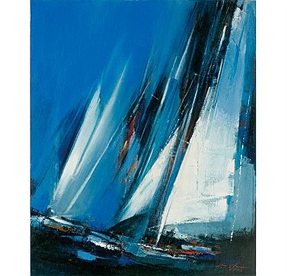Sailboat by Huei-Tung Chen - Auction record, sale price, and art valuation. Compare with similar artists and explore comparable artworks.