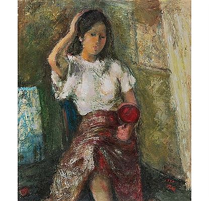 Young Lady by Chetsai Shen - Auction record, sale price, and art valuation. Compare with similar artists and explore comparable artworks.