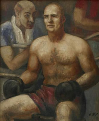 Marcel THIL et son entraîneur dans le coin du ring by Charles Kiffer - Auction record, sale price, and art valuation. Compare with similar artists and explore comparable artworks.