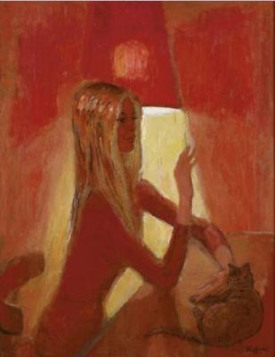"La Belle et la Bête (Brigitte Bardot et son chat)"