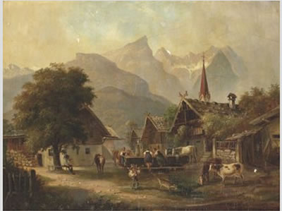 Die Zugspitze bei Partenkirchen