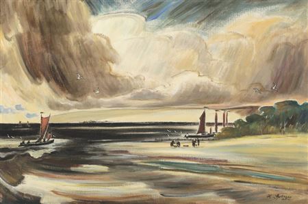 "Das Kurische Haff (Pillkoppen)" by Heinz Sprenger - Auction record, sale price, and art valuation. Compare with similar artists and explore comparable artworks.