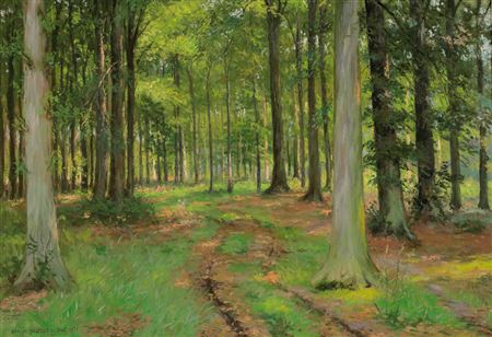 Waldweg by Hans Josef Becker-Leber - Auction record, sale price, and art valuation. Compare with similar artists and explore comparable artworks.
