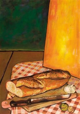 Stilleben mit Brot, Zwiebeln und Nüssen by Ernst Marow - Auction record, sale price, and art valuation. Compare with similar artists and explore comparable artworks.